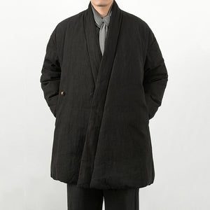 Loose Mid-length Slanted Jacket