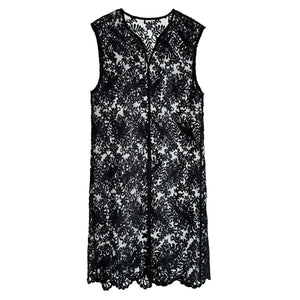 Jacquard Hollow Vest Dress