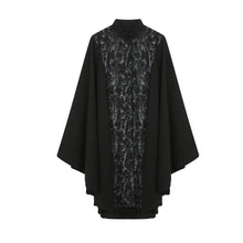 Load image into Gallery viewer, Retro Patchwork Silhouette Long Cape Coat
