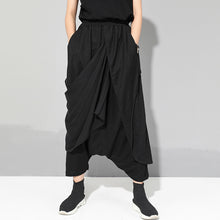 Load image into Gallery viewer, Irregular Double-layered Patchwork Loose Pants
