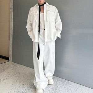 Three-dimensional Pocket Shirt and Machete Pants Two-piece Suit