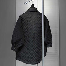 Load image into Gallery viewer, Quilted Thickened Rhombus Cotton Coat
