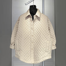 Load image into Gallery viewer, Quilted Thickened Rhombus Cotton Coat
