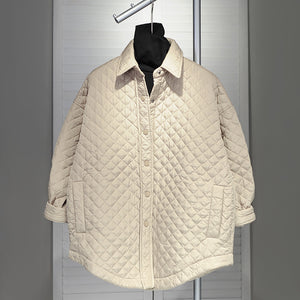 Quilted Thickened Rhombus Cotton Coat