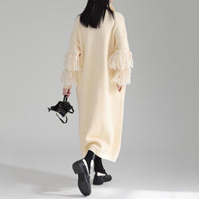 Load image into Gallery viewer, Autumn and Winter Thickened Turtleneck Fringed Knitted Dress
