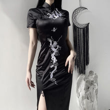 Load image into Gallery viewer, Buttoned Embroidered Slim Dress
