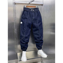 Load image into Gallery viewer, Winter Denim Harem Loose Fleece Pants
