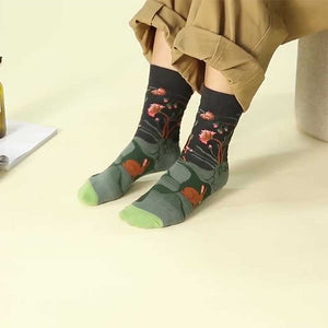 French Jacquard Casual Socks