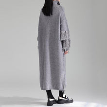 Load image into Gallery viewer, Autumn and Winter Thickened Turtleneck Fringed Knitted Dress
