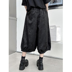 Jacquard Casual Wide-leg Pants