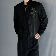 Load image into Gallery viewer, Retro Embroidered Stand Collar Short Buttoned Jacket
