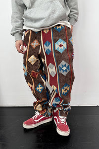 Street Ethnic Jacquard Casual Pants