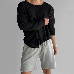 Round Neck Loose Knit Shirt