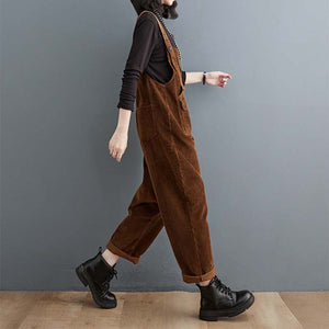 Autumn and Winter Retro Straight Overalls