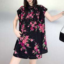 Load image into Gallery viewer, Floral Sleeveless Casual Suit
