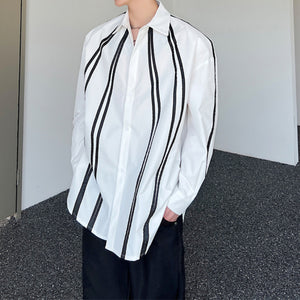 Oversized Shoulder Padded Relaxed Shirt