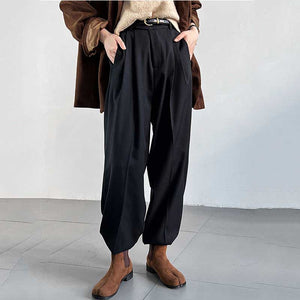 Loose Wide Leg Suit Pants