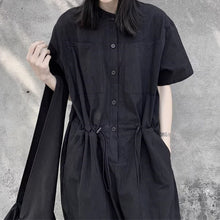 Load image into Gallery viewer, Women&#39;s Summer Black Loose Jumpsuit
