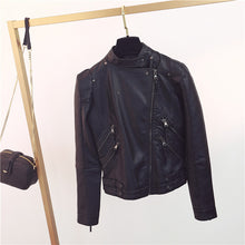 Load image into Gallery viewer, PU Leather Short Slim Jacket
