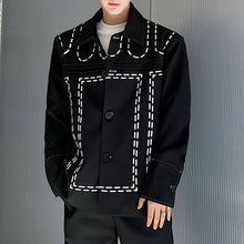 Load image into Gallery viewer, Line Embroidered Lapel Jacket
