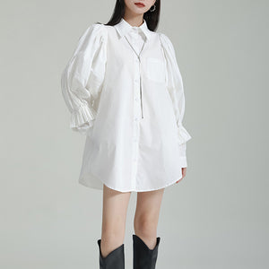 Loose Lantern Sleeve Shirt