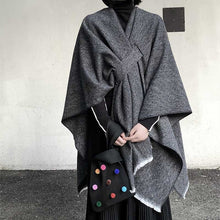 Load image into Gallery viewer, Retro Shawl Cape Coat
