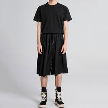 Load image into Gallery viewer, Summer Dark Drawstring Pleated Shorts
