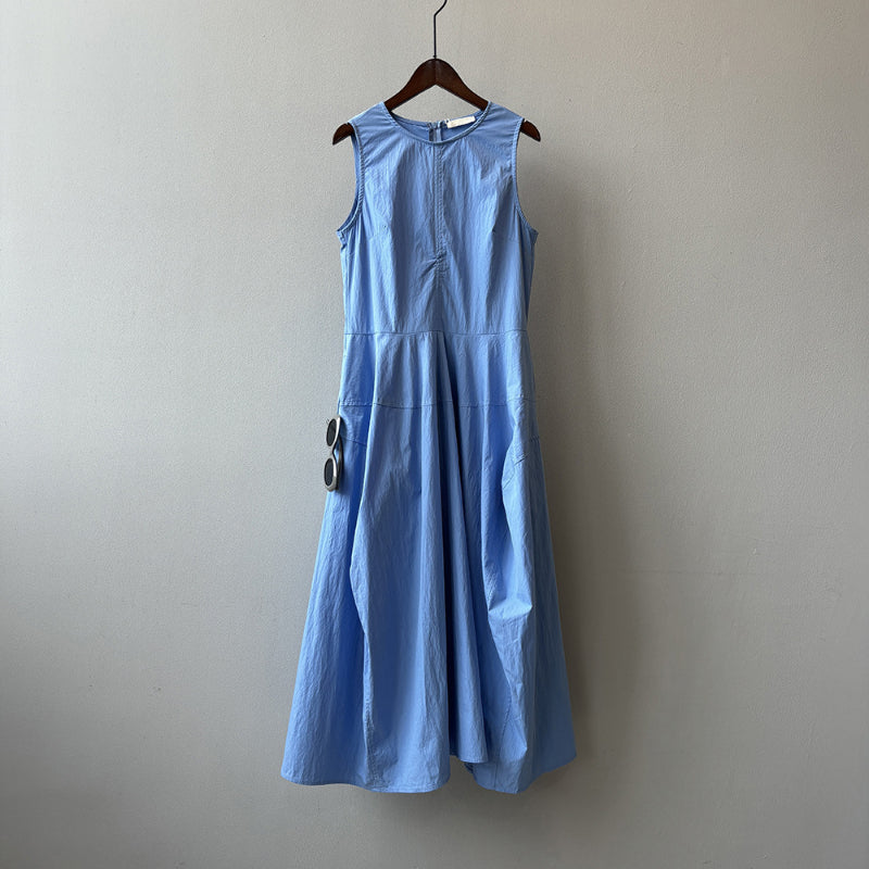 Sleeveless Large Pocket Tank Dress