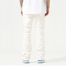 Load image into Gallery viewer, Layered Frayed Denim Trousers
