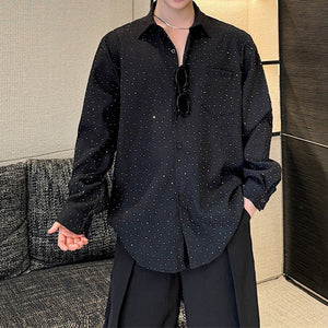 Gypsophila Black Long-sleeved Shirt