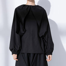 Load image into Gallery viewer, Raglan Loose Lantern Sleeve A-line Top Shirt
