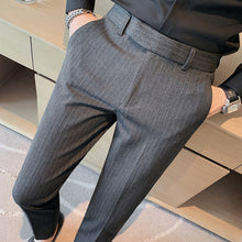 Load image into Gallery viewer, Striped Casual Naples Slim-fit Trousers
