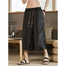 Load image into Gallery viewer, Button-down Loose Cropped Trousers
