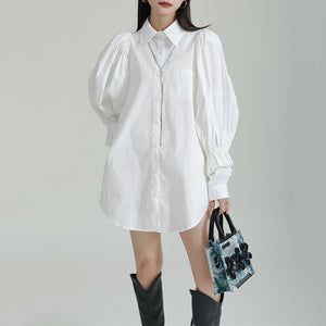 Loose Lantern Sleeve Shirt