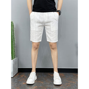 Striped Casual Slim Fit Shorts