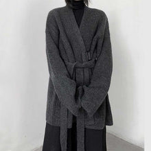 Load image into Gallery viewer, Winter Belted Knitted Wool Coat
