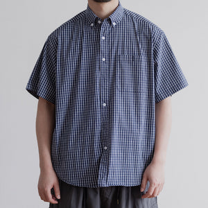 Summer Retro Plaid Short Sleeve Shirt