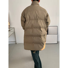 Load image into Gallery viewer, Stand Collar PU Leather Warm Cotton Coat
