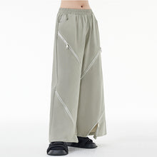 Load image into Gallery viewer, Zip Casual Straight Wide Leg Pants
