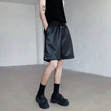 Load image into Gallery viewer, Retro Simple PU Leather Shorts
