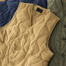 Load image into Gallery viewer, Winter Multi-Pocket Padded Vintage Vest
