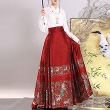 Load image into Gallery viewer, Embroidered Pattern Horse Face Skirt
