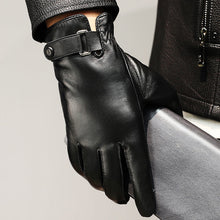 Load image into Gallery viewer, Warm Motorcycle Riding Leather Gloves
