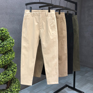 Straight-leg Slim-fit Stretch Trousers