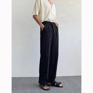 Thin Drape Straight Casual Pants