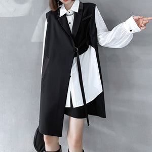 Irregular Long Loose Vest