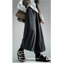 Load image into Gallery viewer, Woolen High Waist Straight Trousers
