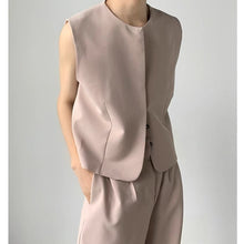 Load image into Gallery viewer, Simple Vest Wide-leg Pants Suit
