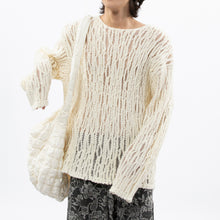 Load image into Gallery viewer, Textured Hollow Long-sleeved Sweater
