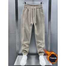 Load image into Gallery viewer, Mid-rise Loose-fitting Corduroy Track Pants
